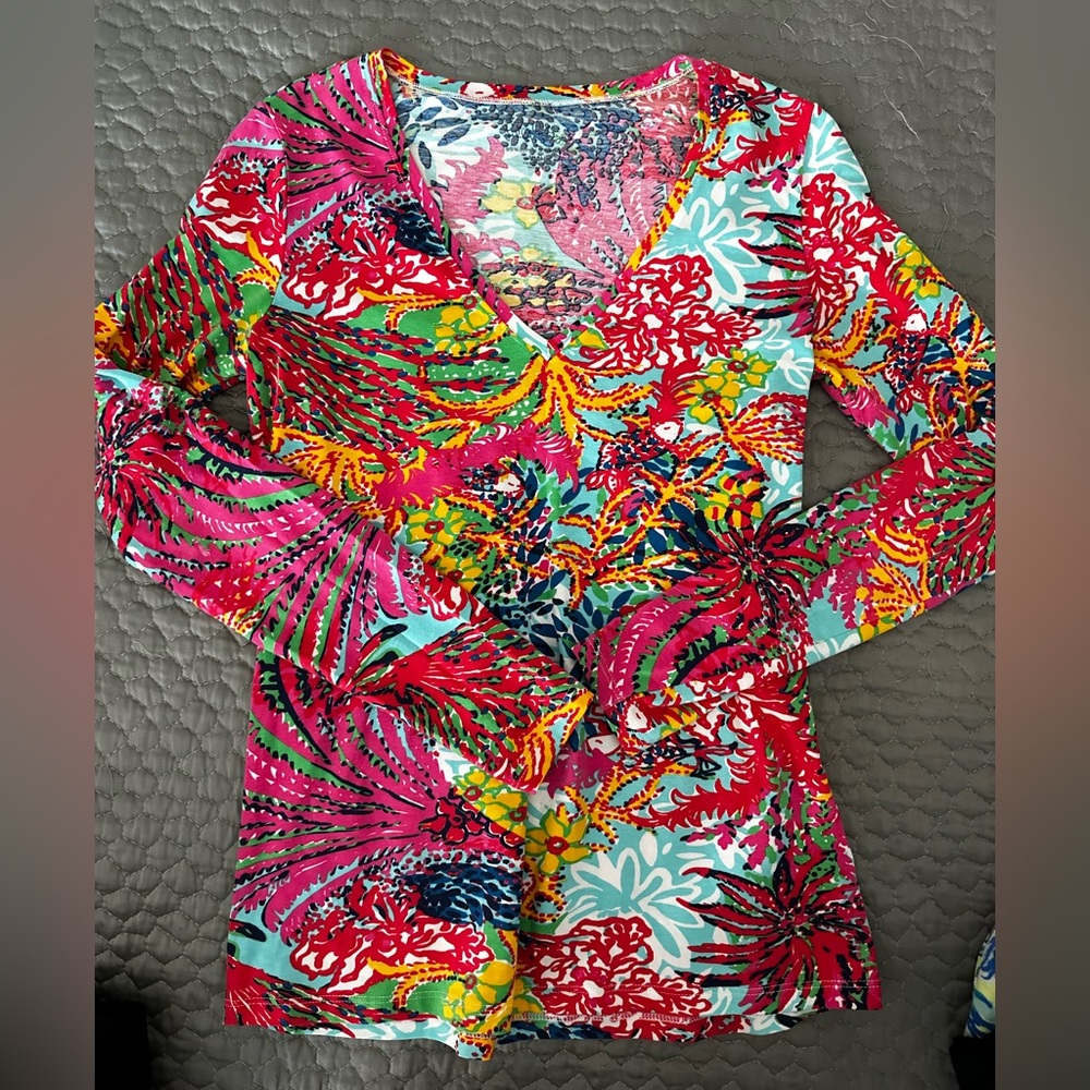 Lilly Pulitzer Cotton Long Sleeve Shirt